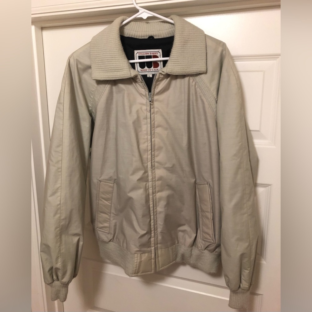 William Barry Vintage Jacket - Mens Beige Large